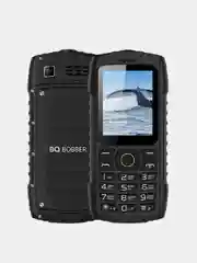 Черный мобильный телефон BQ 2439 Bobber, кнопочный, c 2SIM, влагозащитный, с камерой