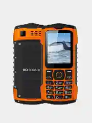 Оранжевый мобильный телефон BQ 2439 Bobber, кнопочный, c 2SIM, влагозащитный, с камерой