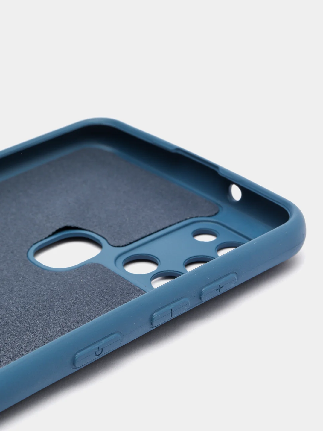 Синий чехол Samsung Galaxy A21s, Самунг Галакси А21с силиконовый Silicone Cover с закрытым низом