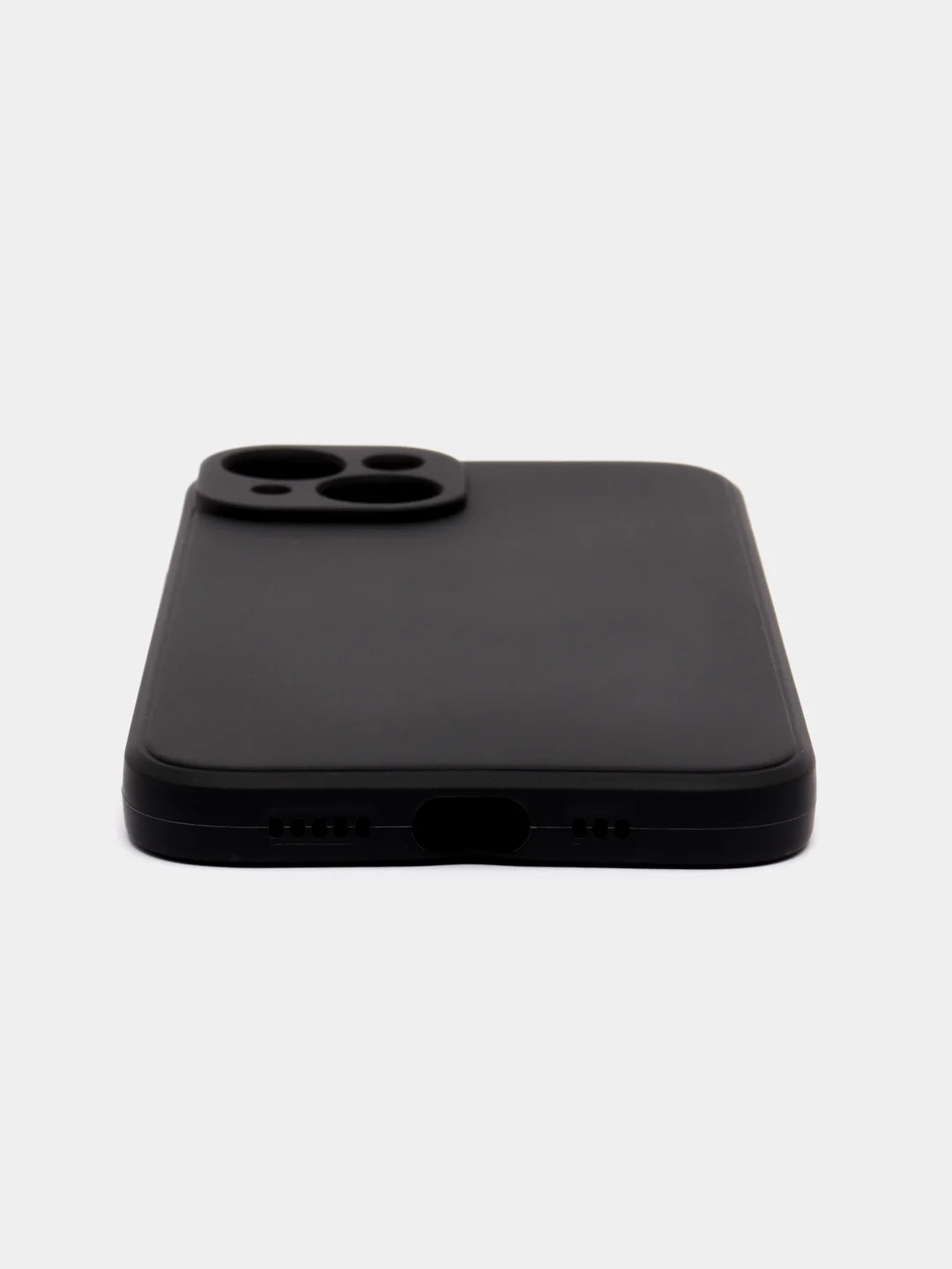 Черный чехол для iPhone 14 / 14 Pro / 14 Plus / 14 Pro Max (айфон 14) силиконовый