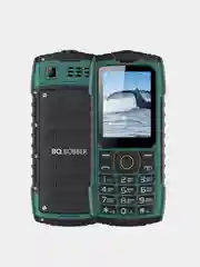 Зеленый мобильный телефон BQ 2439 Bobber, кнопочный, c 2SIM, влагозащитный, с камерой