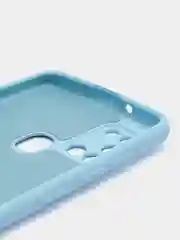 Светло-синий чехол Samsung Galaxy A21s, Самунг Галакси А21с силиконовый Silicone Cover с закрытым низом