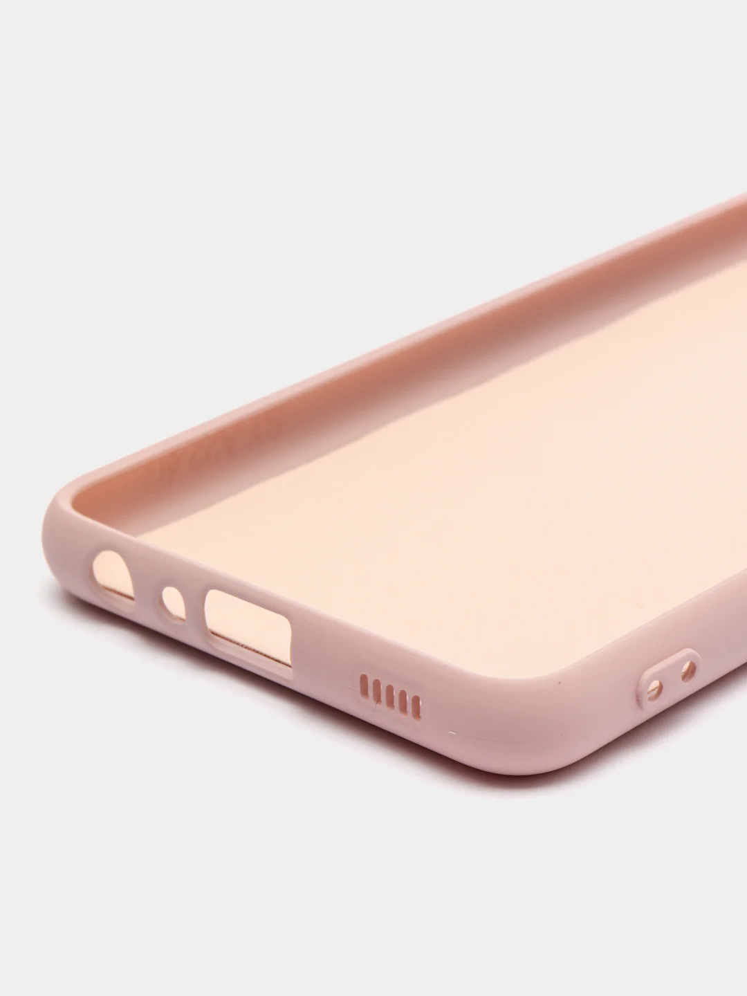 Бежевый чехол для Samsung Galaxy A22 4G / Galaxy M22 / Galaxy M32 Silicone Cover силиконовый