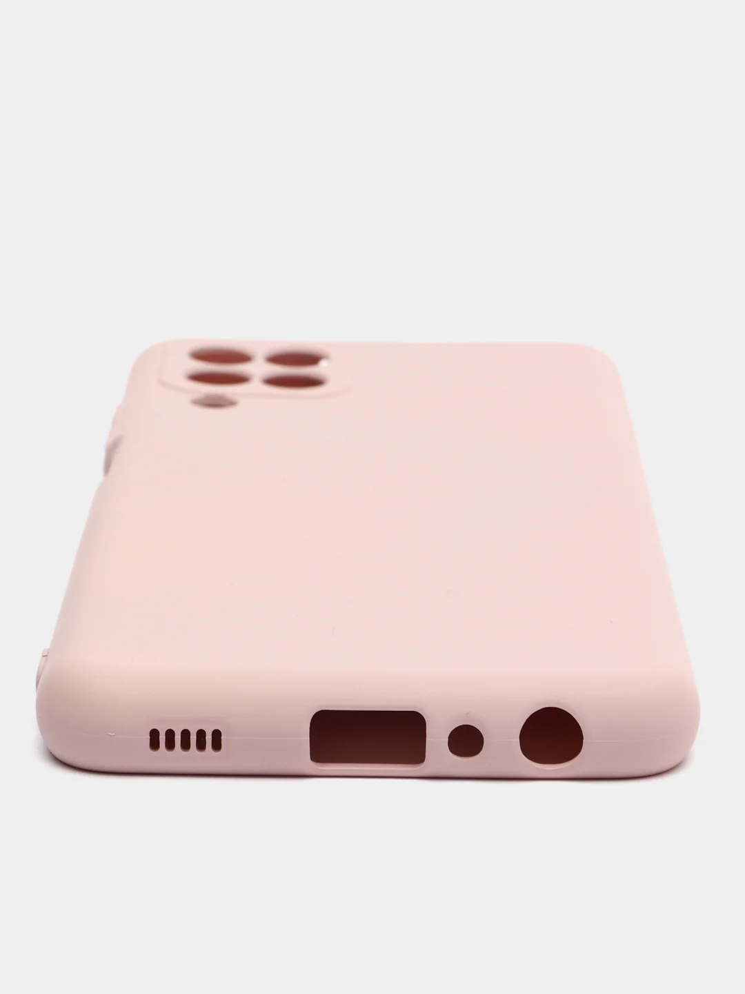 Бежевый чехол для Samsung Galaxy A22 4G / Galaxy M22 / Galaxy M32 Silicone Cover силиконовый