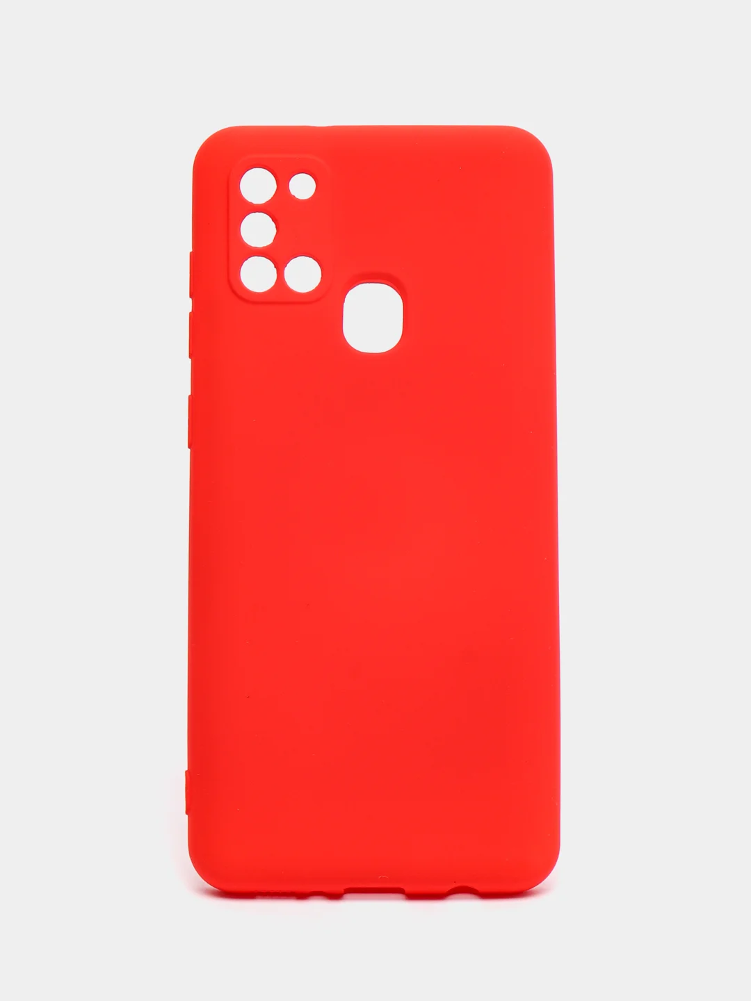 Алый чехол Samsung Galaxy A21s, Самунг Галакси А21с силиконовый Silicone Cover с закрытым низом