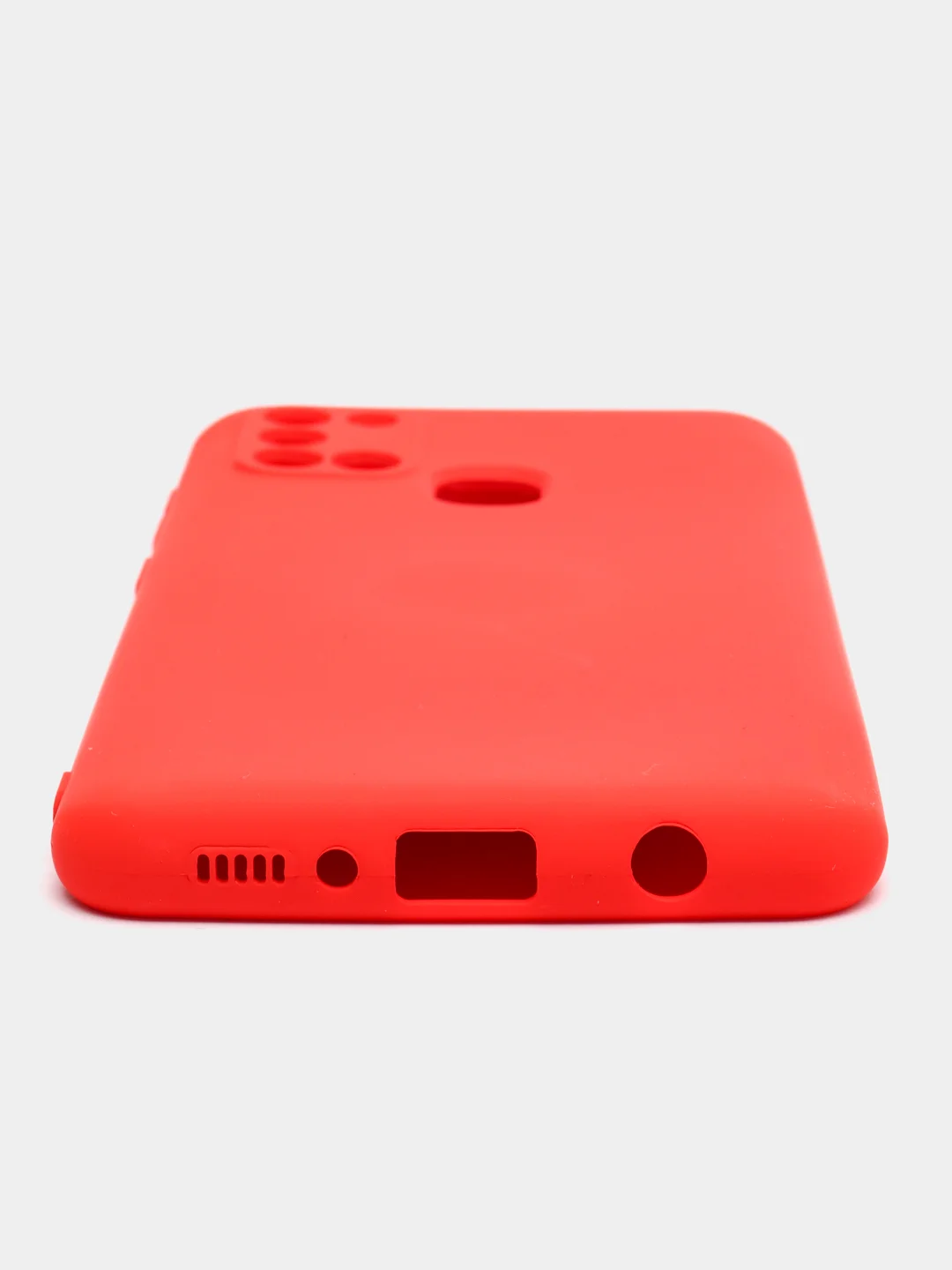 Алый чехол Samsung Galaxy A21s, Самунг Галакси А21с силиконовый Silicone Cover с закрытым низом
