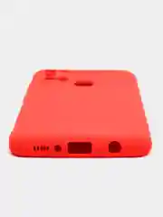 Алый чехол Samsung Galaxy A21s, Самунг Галакси А21с силиконовый Silicone Cover с закрытым низом