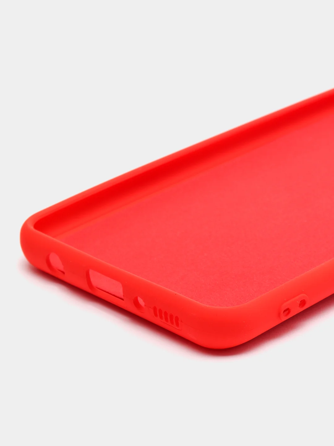 Алый чехол Samsung Galaxy A21s, Самунг Галакси А21с силиконовый Silicone Cover с закрытым низом
