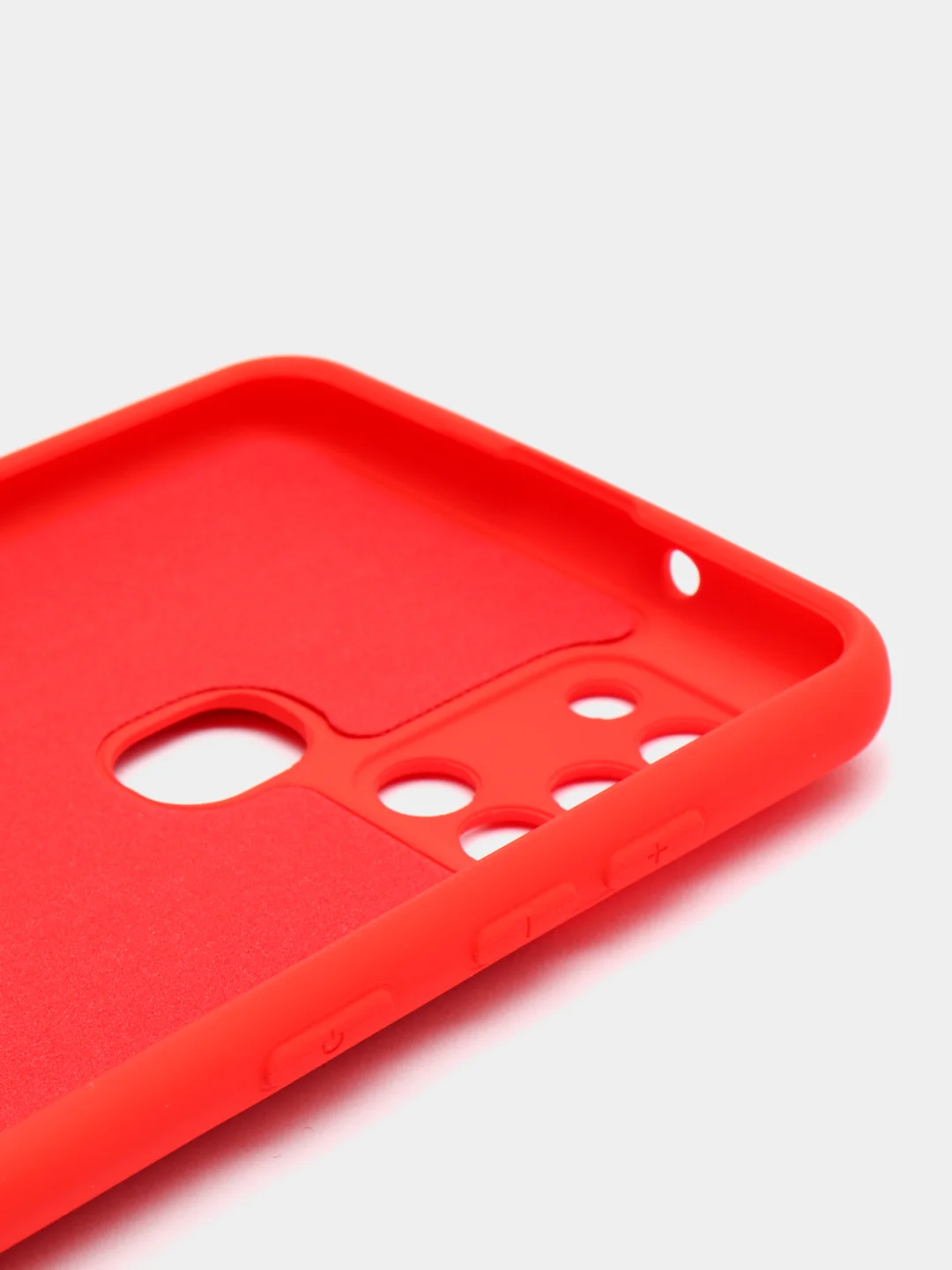 Алый чехол Samsung Galaxy A21s, Самунг Галакси А21с силиконовый Silicone Cover с закрытым низом