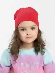 Алый детская шапка