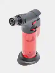 Красный газовая зажигалка "Турбо" заправляемая с подставкой / Горелка автоген для газовой плиты