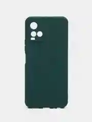 Зеленый силиконовый чехол для Vivo Y33s, Y21 2021 (Виво у33С, у21 2021), прозрачный