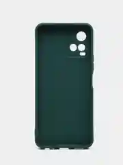 Зеленый силиконовый чехол для Vivo Y33s, Y21 2021 (Виво у33С, у21 2021), прозрачный