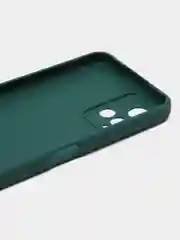 Зеленый силиконовый чехол для Vivo Y33s, Y21 2021 (Виво у33С, у21 2021), прозрачный