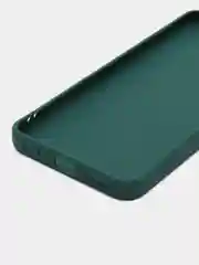 Зеленый силиконовый чехол для Vivo Y33s, Y21 2021 (Виво у33С, у21 2021), прозрачный