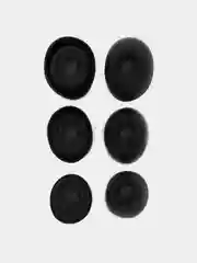 Черный амбушюры для AirPods Pro, силиконовые, размер S, M, L