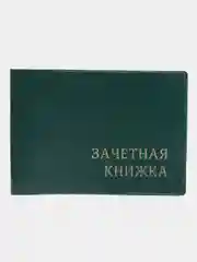 Зеленый обложка для зачетной книжки, 110*310 мм