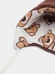 Шоколадный шапка детская утепленная