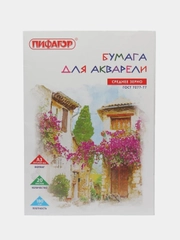 Папка для акварели А3 ПИФАГОР, 20 листов, 180 г/м2