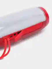 Красный портативная Bluetooth колонка TG 157, с радио и светомузыкой, беспроводная