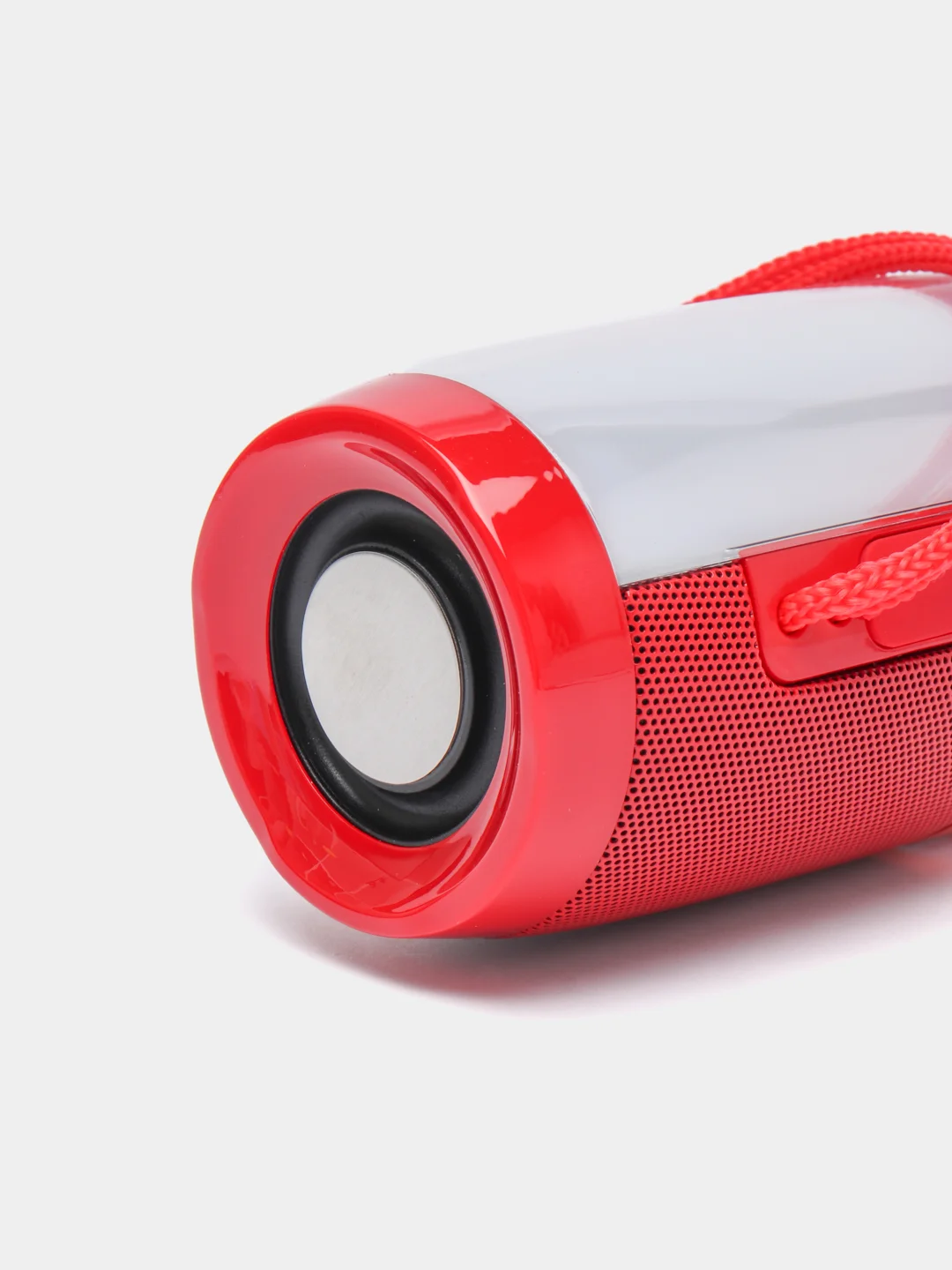 Красный портативная Bluetooth колонка TG 157, с радио и светомузыкой, беспроводная