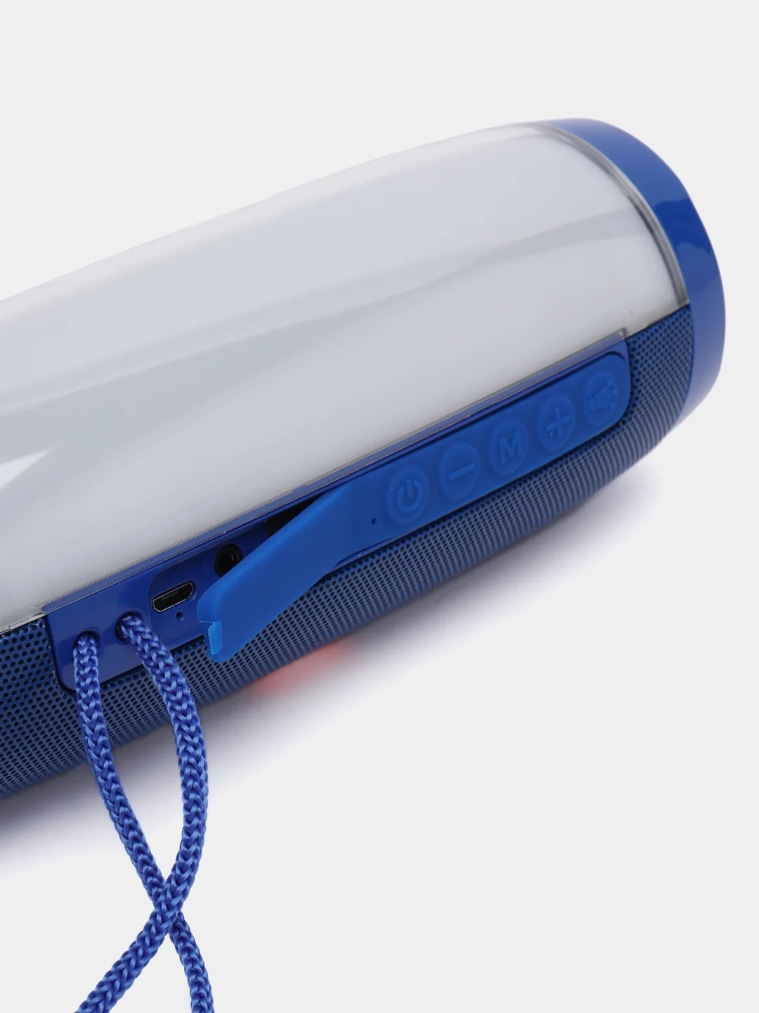Синий портативная Bluetooth колонка TG 157, с радио и светомузыкой, беспроводная