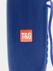 Синий портативная Bluetooth колонка TG 157, с радио и светомузыкой, беспроводная
