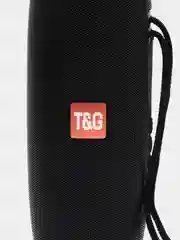 Черный портативная Bluetooth колонка TG 157, с радио и светомузыкой, беспроводная