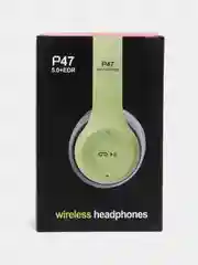 Салатовый наушники беспроводные P47 Bluetooth 5.0