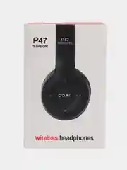 Черный наушники беспроводные P47 Bluetooth 5.0