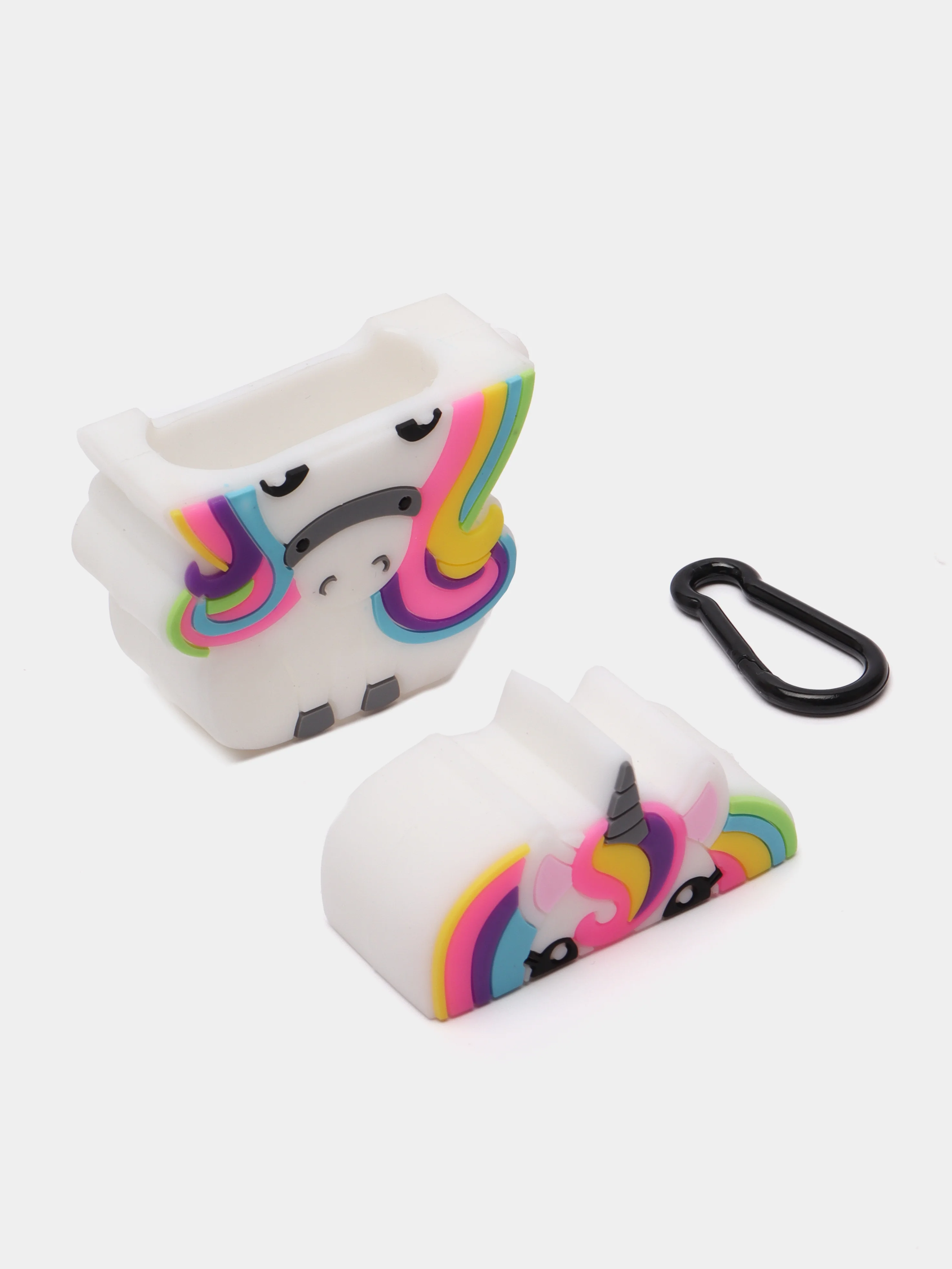 Белый чехол для наушников AirPods 1 / 2 , AirPods Pro, AirPods 3, Мультгерои, с карабином