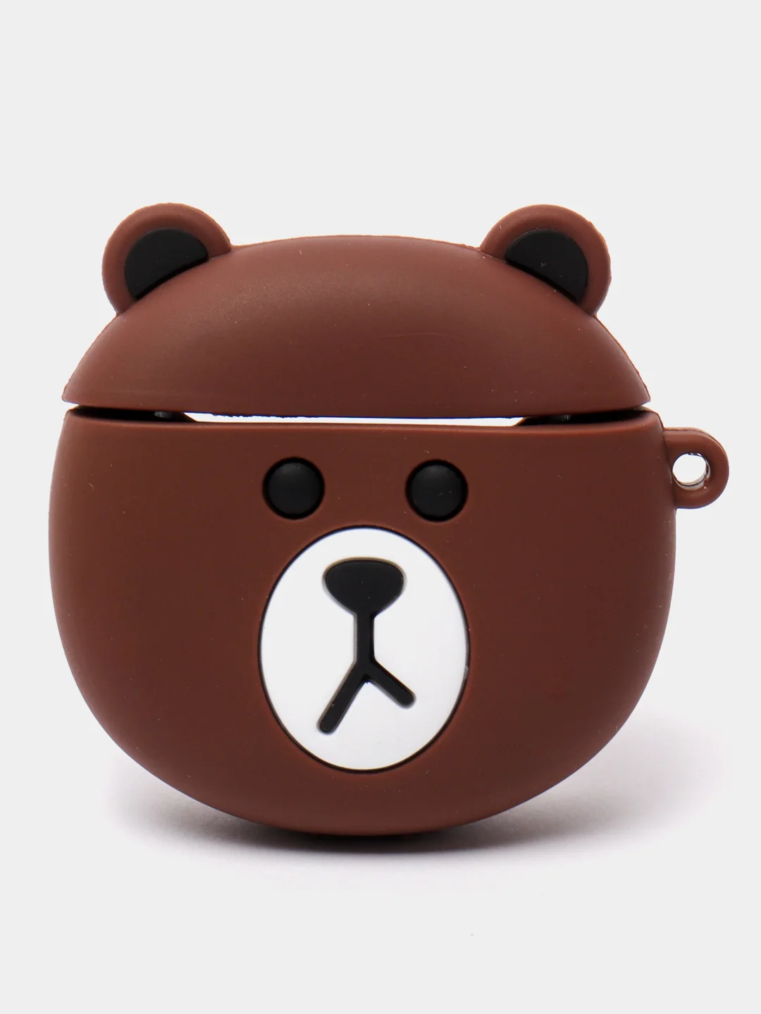 Коричневый чехол для наушников AirPods 1 / 2 , AirPods Pro, AirPods 3, Мультгерои, с карабином