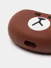Коричневый чехол для наушников AirPods 1 / 2 , AirPods Pro, AirPods 3, Мультгерои, с карабином