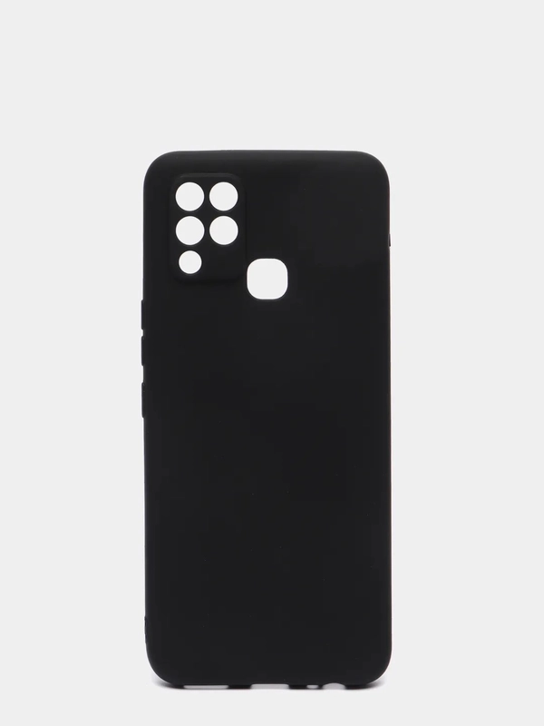 Чехол Infinix Hot 10S, 10S NFC, 10T, силиконовый (Инфиникс Хот 10С, 10Т) черный, матовый