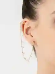 Золотой серьги / серьги каффы / висячие серьги / серьги со стразами / женские серьги / украшение