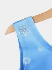 Голубой купальник для девочки, слитный