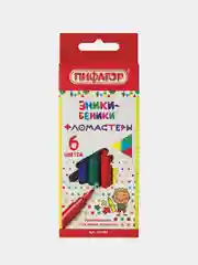 Фломастеры ПИФАГОР "ЭНИКИ-БЕНИКИ", 6 цветов