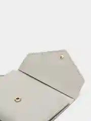 Серый кошелек женский, с подвеской, на цепочке