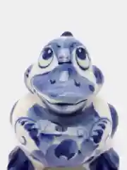 Индиго сувенир гжель Зайчик, Собачка, Уточка, Ежик фарфоровый