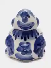 Индиго сувенир гжель Зайчик, Собачка, Уточка, Ежик фарфоровый