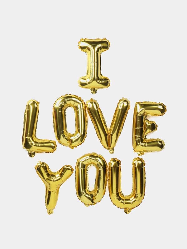 Воздушные шары i love you, я тебя люблю