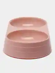 Розовый миска для кошек и собак, миска двойная