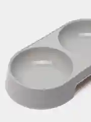Серый миска для кошек и собак, миска двойная