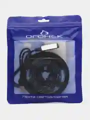 Черный светодиодная LED лента, с USB,  влагозащитная, 1 м