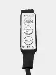 Черный светодиодная LED лента, с USB,  влагозащитная, 1 м