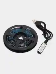 Черный светодиодная LED лента, с USB,  влагозащитная, 1 м