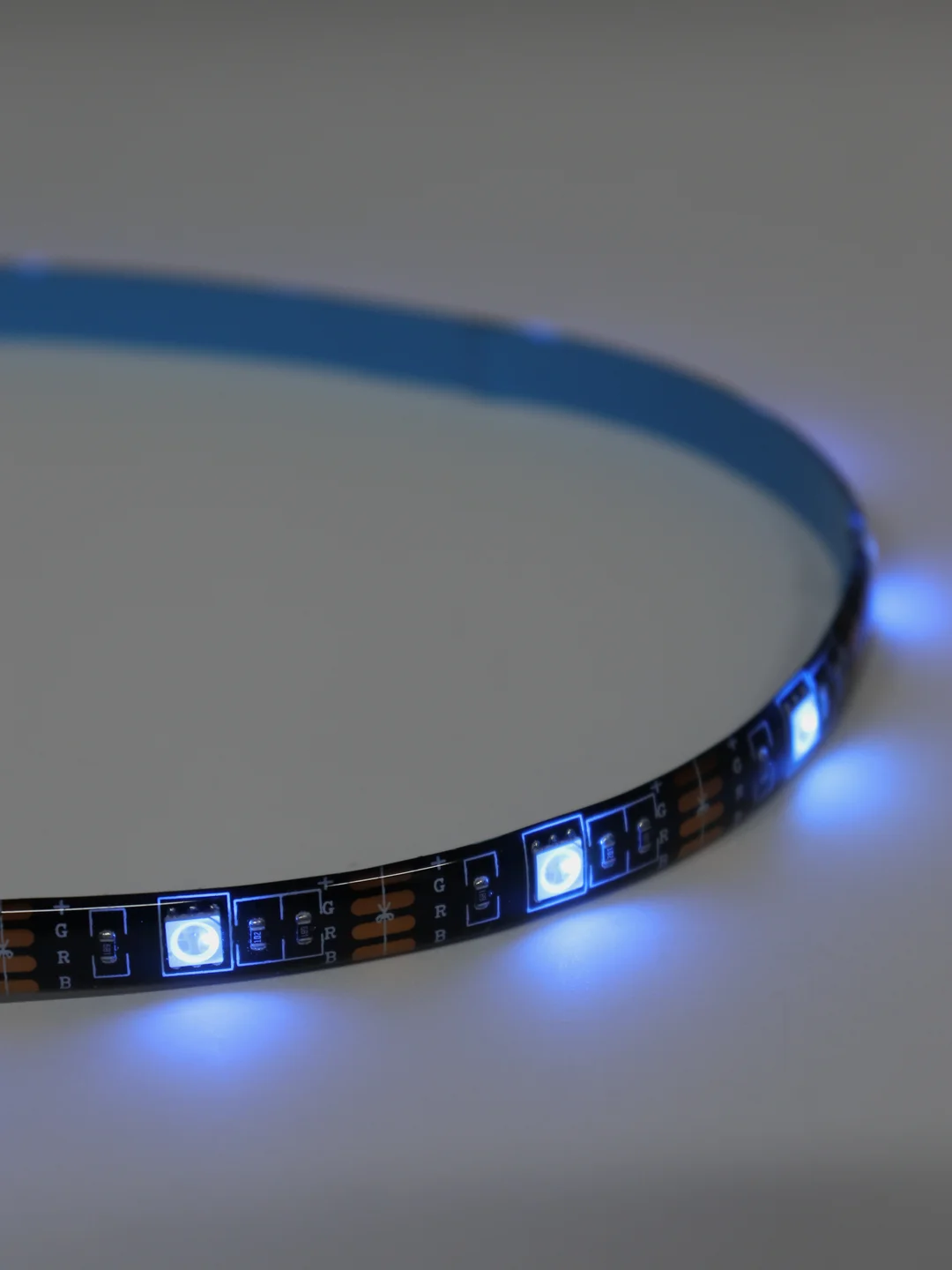 Черный светодиодная LED лента, с USB,  влагозащитная, 1 м