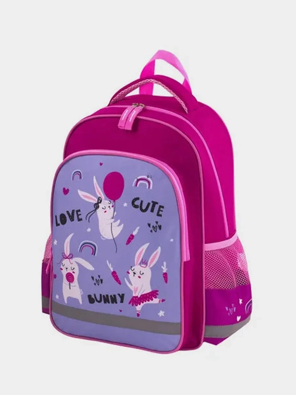Рюкзак для девочек, Пифагор School "Funny bunnies", для начальной школы