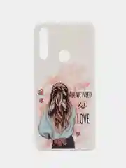 Пастельно-коралловый чехол Huawei P Smart Z / Honor 9X / Honor 9X Premium, Хуавей П Смарт З, с рисунком
