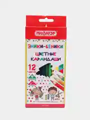 Карандаши цветные ПИФАГОР "ЭНИКИ-БЕНИКИ", 12 цветов